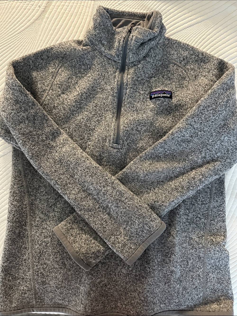 Patagonia Women’s  Heather Gray Half-Zip Fleece Pullover